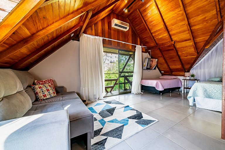 271 - Loft em Residencial com Piscina a 200m da Praia