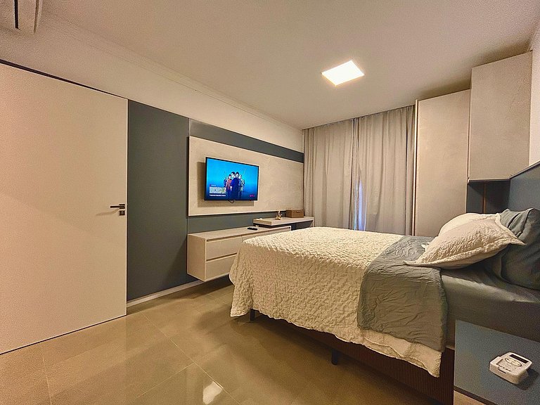 408- Apartamento 2 suítes na praia de Bombas