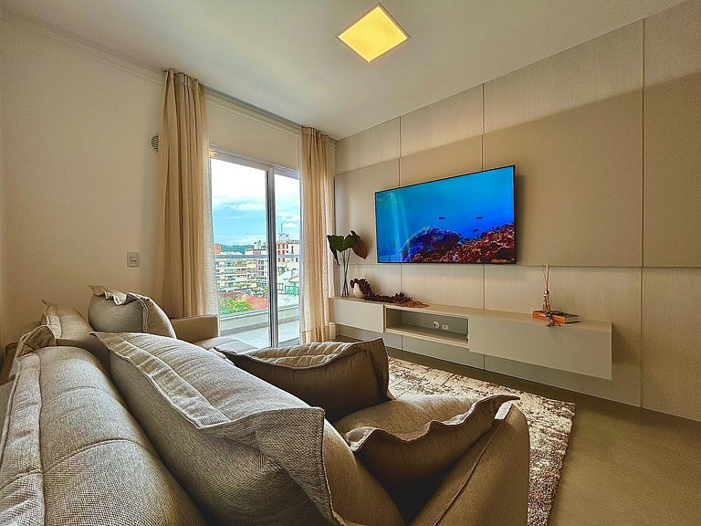408- Apartamento 2 suítes na praia de Bombas